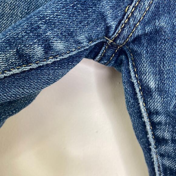 Abercrombie & Fitch Perfect Stretch Button Fly Distressed Jeans Womens Size 0/25 - Picture 3 of 12